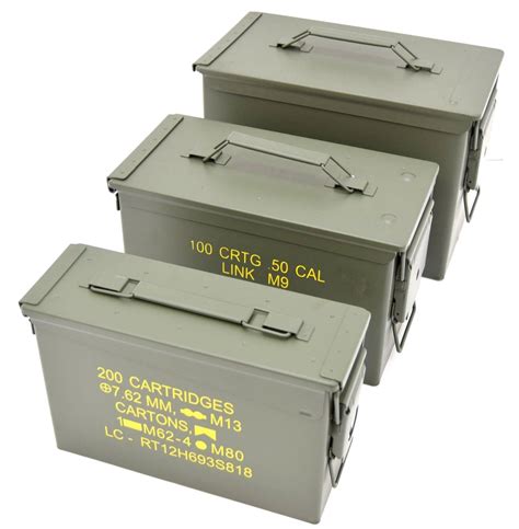 ammunition boxes metal|army surplus ammo boxes.